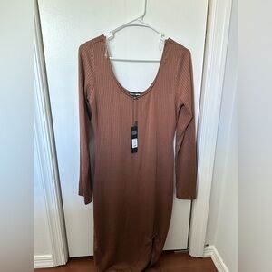 Scoop Neck Bodycon Dress